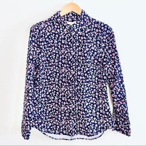 Como Vintage Floral Corduroy Button Down Shirt